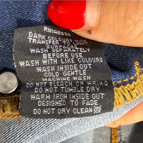 Universal Standard Denim Bib Overall Straight Jeans Size 18 / 20 Stretch Casual - Picture 10 of 11